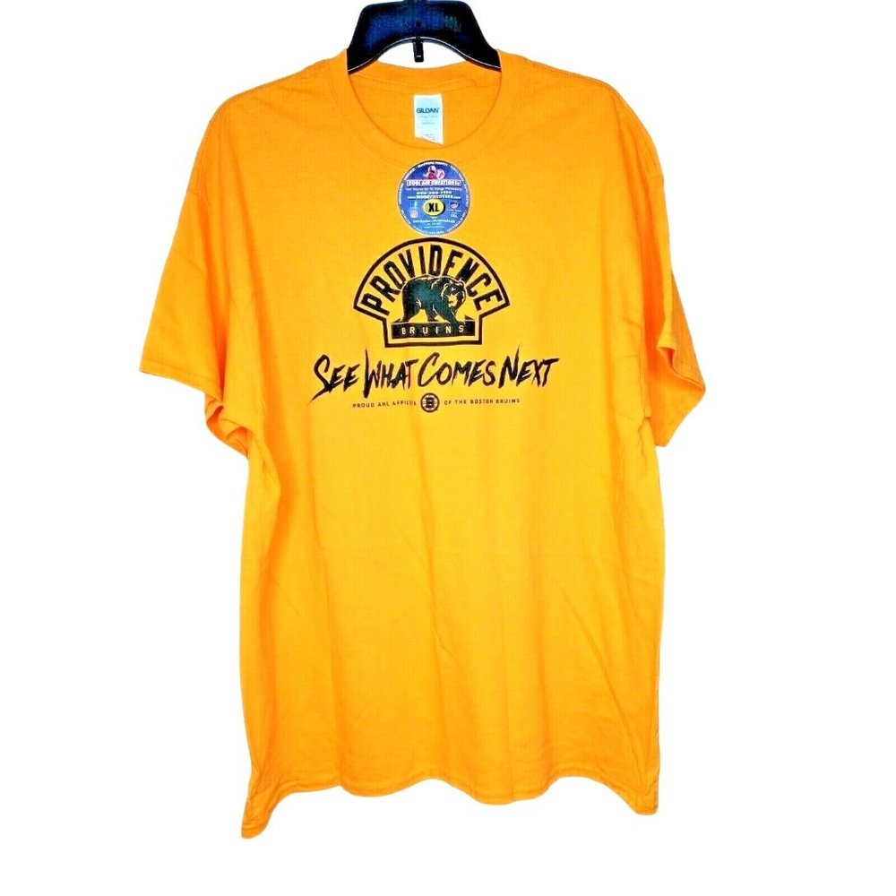 Gildan Cotton XL Providence Bruins See What Comes Next AHL Boston Bruins T Shirt